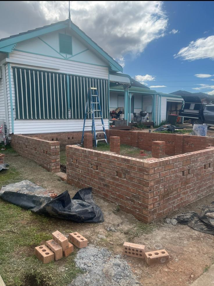 Completed bricklaying project – new home construction in West Sydney